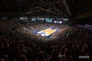 Premier match du Poitiers Basket 86 à l'Aréna du Futuroscope le mardi 12 avril face au LyonSO en championnat NM1