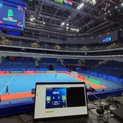 Cube vidéo LED et SL Video System Stramatel - Futsal World Cup 2024 Uzbekistan