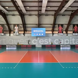 écran vidéo LED tour terrain martigues volley