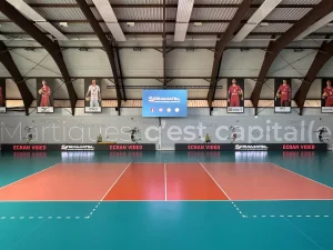 écran vidéo LED tour terrain martigues volley